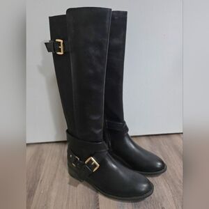 Thalia Sodi Vada Knee High Riding Boots Black -New In Box